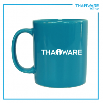 Thaiware Mug Limited Edition 2021 (แก้วมัคลาย Thaiware ผลิตจากเซรามิค สีฟ้าอ่อน เนื้อแก้วหนา หูจับแก้วใหญ่กระชับมือ)