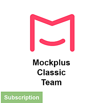 Mockplus Classic Team - Subscription License (โปรแกรมออกแบบ UI สำหรับ เว็บไซต์ แอปพลิเคชัน สำหรับทำงานเป็นทีม)