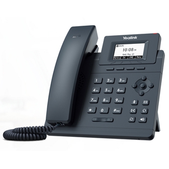 Yealink SIP-T30 IP Phone (โทรศัพท์ VoIP แบบ SIP พร้อมจอ LCD รองรับ 1 คู่สาย พอร์ต 10/100)