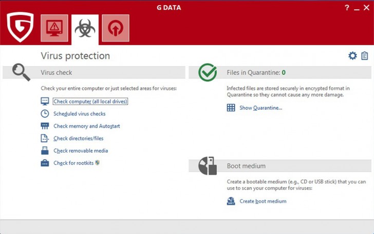 โปรแกรมแอนตี้ไวรัสป้องกันภัยออนไลน์ G Data Internet Security
