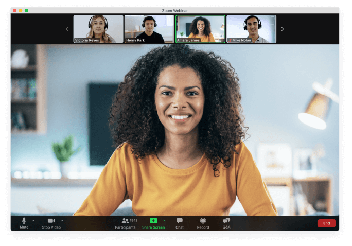 โปรแกรมจัดสัมมนาออนไลน์ Zoom Video Webinars