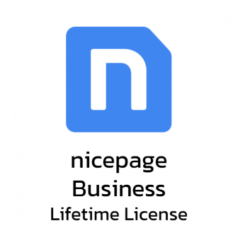 Nicepage Business - Lifetime License (โปรแกรมทำเว็บ รุ่นองค์กรธุรกิจ ลิขสิทธิ์ซื้อขาด ออกแบบได้ 50 เว็บไซต์)