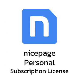 Nicepage Personal - Subscription License โปรแกรมทำเว็บ รุ่นผู้ใช้งานทั่วไป ลิขสิทธิ์รายปี ออกแบบได้ 5 เว็บไซต์ รองรับ WordPress ออกแบบง่าย สไตล์ลากและวาง