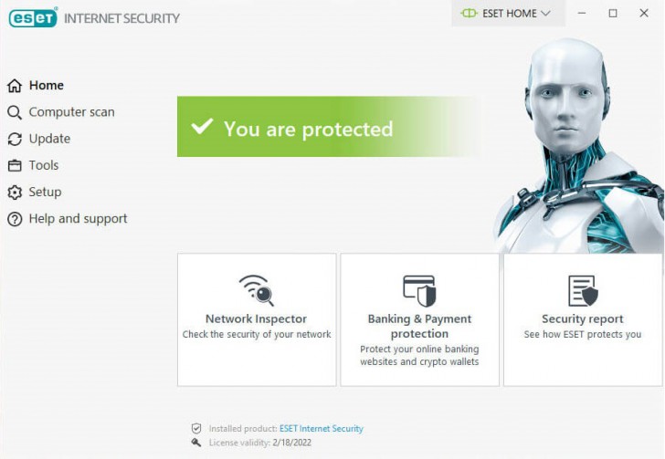 โปรแกรมแอนตี้ไวรัส ป้องกันภัยออนไลน์ ESET Internet Security EDITION