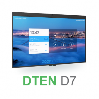DTEN D7 (อุปกรณ์ประชุมออนไลน์ All-in-one จอทัชสกรีนไซส์ใหญ่สำหรับห้องประชุม พร้อมเว็บแคม ไมค์ ลำโพง ในชุดเดียว) : 55 Inch All-in-One Collaboration Solution for Video Conference for Zoom