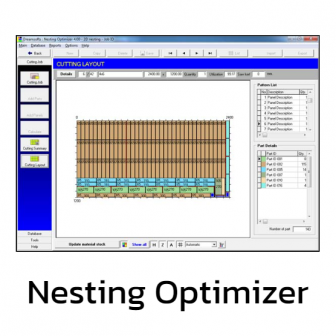 Nesting Optimizer (โปรแกรมคำนวณการตัดชิ้นงาน 1 และ 2 มิติ)