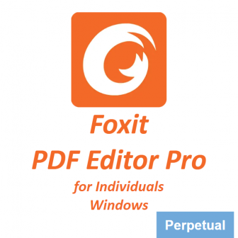 Foxit PDF Editor Pro for Individuals 13 (Windows) - Perpetual License (โปรแกรมสร้าง และจัดการเอกสาร PDF รุ่นโปร สำหรับผู้ใช้งานคนเดียว ระบบปฏิบัติการ Windows ลิขสิทธิ์ซื้อขาด)