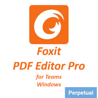 Foxit PDF Editor Pro for Teams 12 (Windows) - Perpetual License (โปรแกรมสร้าง และจัดการเอกสาร PDF รุ่นโปร สำหรับทีมงาน ระบบปฏิบัติการ Windows ลิขสิทธิ์ซื้อขาด)