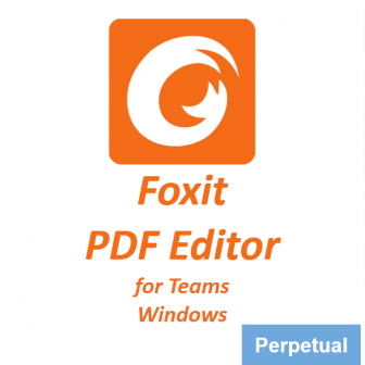 Foxit PDF Editor for Teams 12 (Windows) - Perpetual License (โปรแกรมสร้าง และจัดการเอกสาร PDF รุ่นมาตรฐาน สำหรับทีมงาน ระบบปฏิบัติการ Windows ลิขสิทธิ์ซื้อขาด)