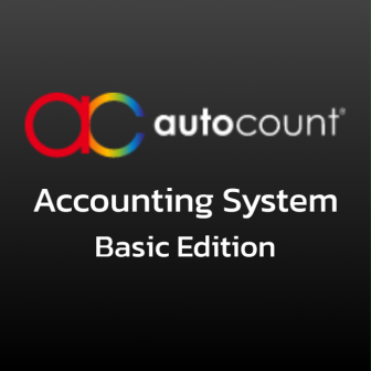 AutoCount Accounting System - Basic Edition (โปรแกรมบัญชีสำหรับธุรกิจ รุ่นมาตรฐานระดับสูง รองรับฐานข้อมูล 5 บริษัท สามารถซื้อแพ็กเสริมภาษาไทย ยื่นภาษีออนไลน์)