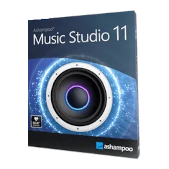 Ashampoo Music Studio 11 (โปรแกรมตัดต่อเสียงระดับมืออาชีพ ใช้บันทึกเสียงแต่งเพลงได้)