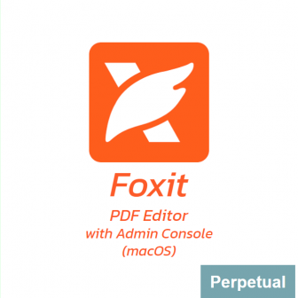 Foxit PDF Editor with Admin Console (macOS) - Perpetual License (โปรแกรมสร้าง และจัดการเอกสาร PDF รุ่นมาตรฐาน พร้อมคอนโซลจัดการผู้ใช้งาน ลิขสิทธิ์ซื้อขาด ระบบปฏิบัติการ macOS)