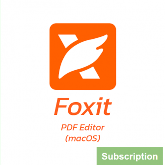 Foxit PDF Editor (macOS) - Subscription License (โปรแกรมสร้าง และจัดการเอกสาร PDF รุ่นมาตรฐาน สำหรับทีมงาน ระบบปฏิบัติการ macOS ลิขสิทธิ์จ่ายรายปี)