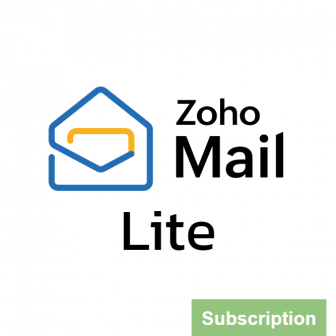 Zoho Mail Lite - Subscription License (บริการอีเมลสำหรับธุรกิจ ความปลอดภัยสูง ด้วยโดเมนของธุรกิจ รุ่นเริ่มต้น)