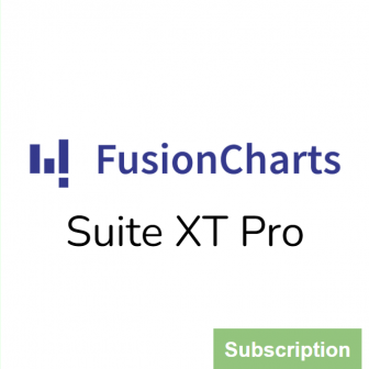 FusionCharts Suite XT Pro - Subscription License (โปรแกรมแสดงแผนภูมิ หรือกราฟเชิงโต้ตอบ สำหรับนักพัฒนา รุ่นโปร)