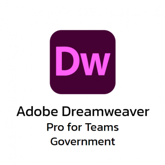 Adobe Dreamweaver Pro for Teams Government (โปรแกรมสร้างเว็บไซต์ยอดนิยม ใช้งานง่าย รุ่นโปร สำหรับหน่วยงานราชการ)