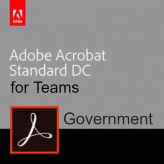 Adobe Acrobat Standard DC for Teams Government (โปรแกรมจัดการเอกสาร และแปลงไฟล์ PDF รุ่นมาตรฐาน เปิดอ่าน แก้ไขเอกสาร คุ้มค่า สำหรับหน่วยงานราชการ)