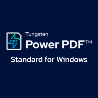 Tungsten Power PDF Standard for Windows (โปรแกรมจัดการ PDF สร้าง แก้ไข แปลงไฟล์ แบบครบวงจร รุ่นมาตรฐาน)