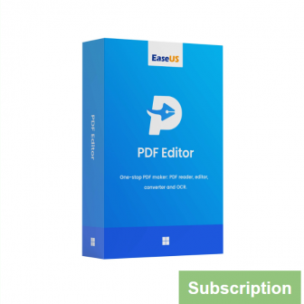 EaseUS PDF Editor - Subscription License (โปรแกรมสร้าง เปิดดู แก้ไข และแปลงไฟล์เอกสาร PDF แบบ All-in-One ลิขสิทธิ์แบบรายปี)