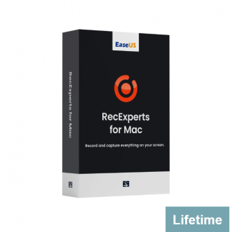 EaseUS RecExperts for Mac - Lifetime License (โปรแกรมอัดวิดีโอหน้าจอ สำหรับ macOS บันทึกวิดีโอจากหน้าจอ กล้องเว็บแคม ใช้แคสเกม ทำสื่อการสอนได้)