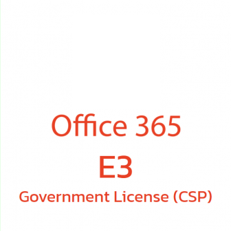 Office 365 E3 Government License (CSP) (ชุดโปรแกรมจัดการสํานักงาน ที่มีลิขสิทธิ์ถูกต้องตามกฎหมาย สำหรับหน่วยงานราชการขนาดใหญ่ | Q5Y-00006 (Office Apps + Cloud Service))