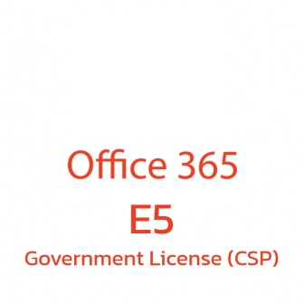 Office 365 E5 Government License (CSP) (ชุดโปรแกรมจัดการสํานักงาน ที่มีลิขสิทธิ์ถูกต้องตามกฎหมาย สำหรับหน่วยงานราชการขนาดใหญ่ | (Office Apps + Cloud Service + Power BI))